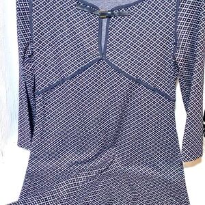 Sophie Max Gray and White Textured Fabric